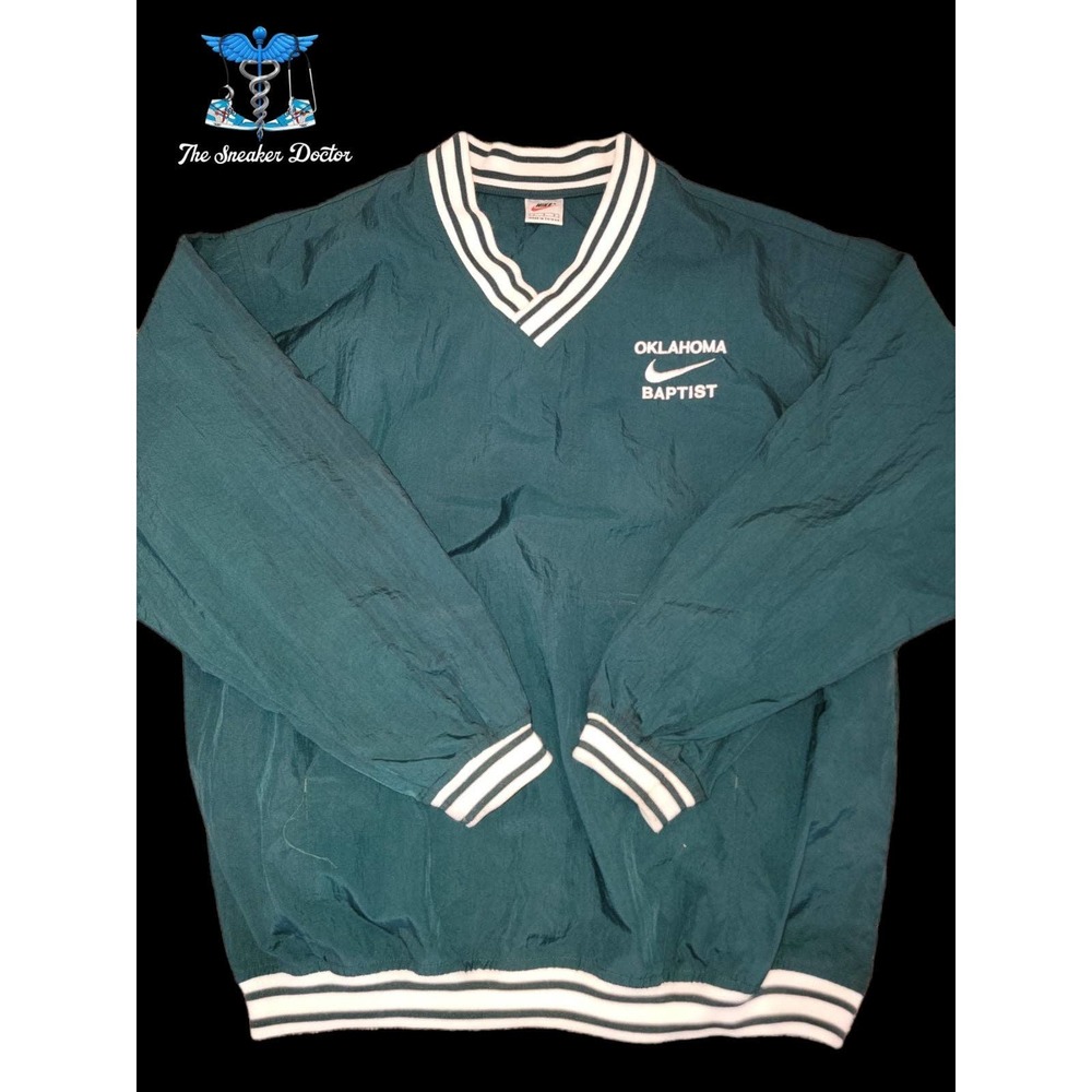 Vintage Nike Varsity Green Oklahoma Jacket Size Large